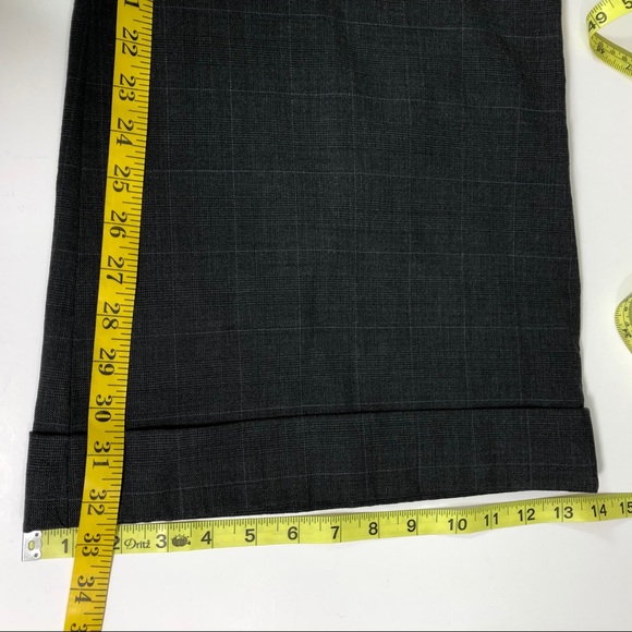 Elie Tahari Cuffed Wide Leg Wool Pants Size 8 K06 - Picture 7 of 7